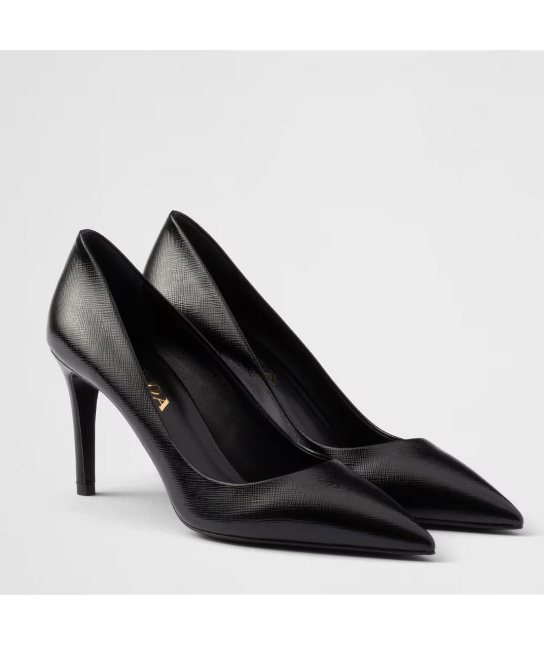 PRADA Черные кожаные туфли, фото 8
