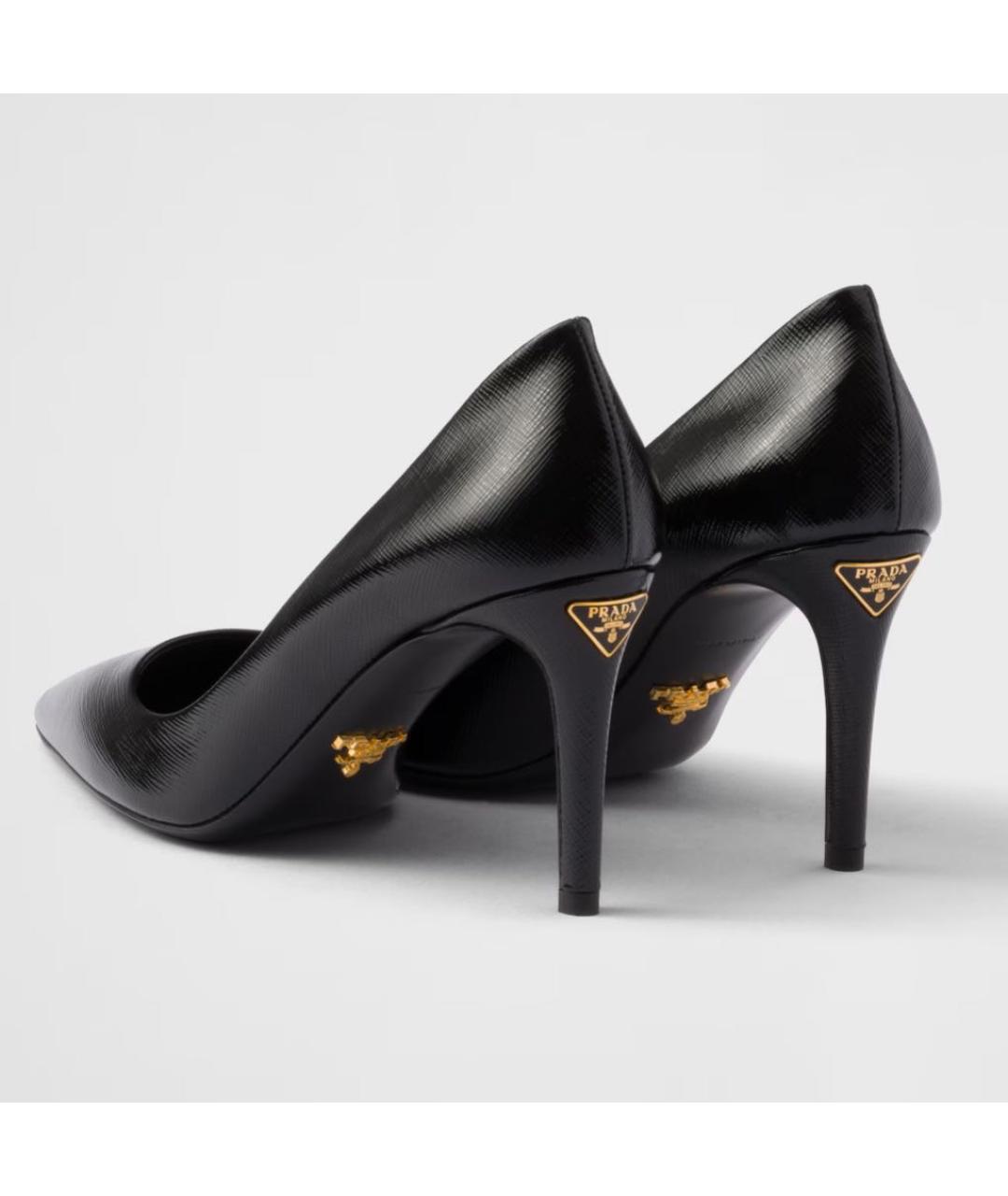 PRADA Черные кожаные туфли, фото 7