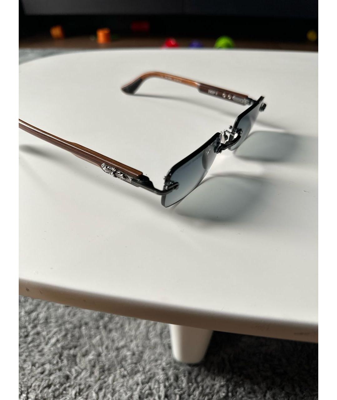 CHROME HEARTS Деревянные солнцезащитные очки, фото 3
