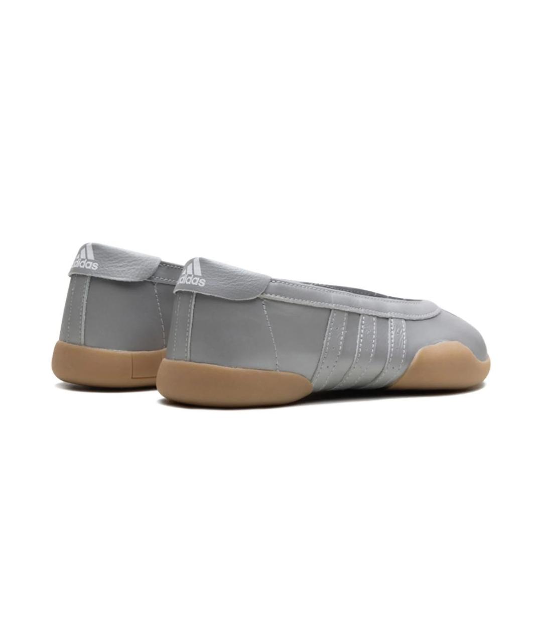 ADIDAS Серебряные балетки из искусственной кожи, фото 2