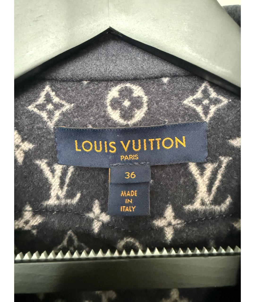 LOUIS VUITTON Темно-синяя кашемировая куртка, фото 3