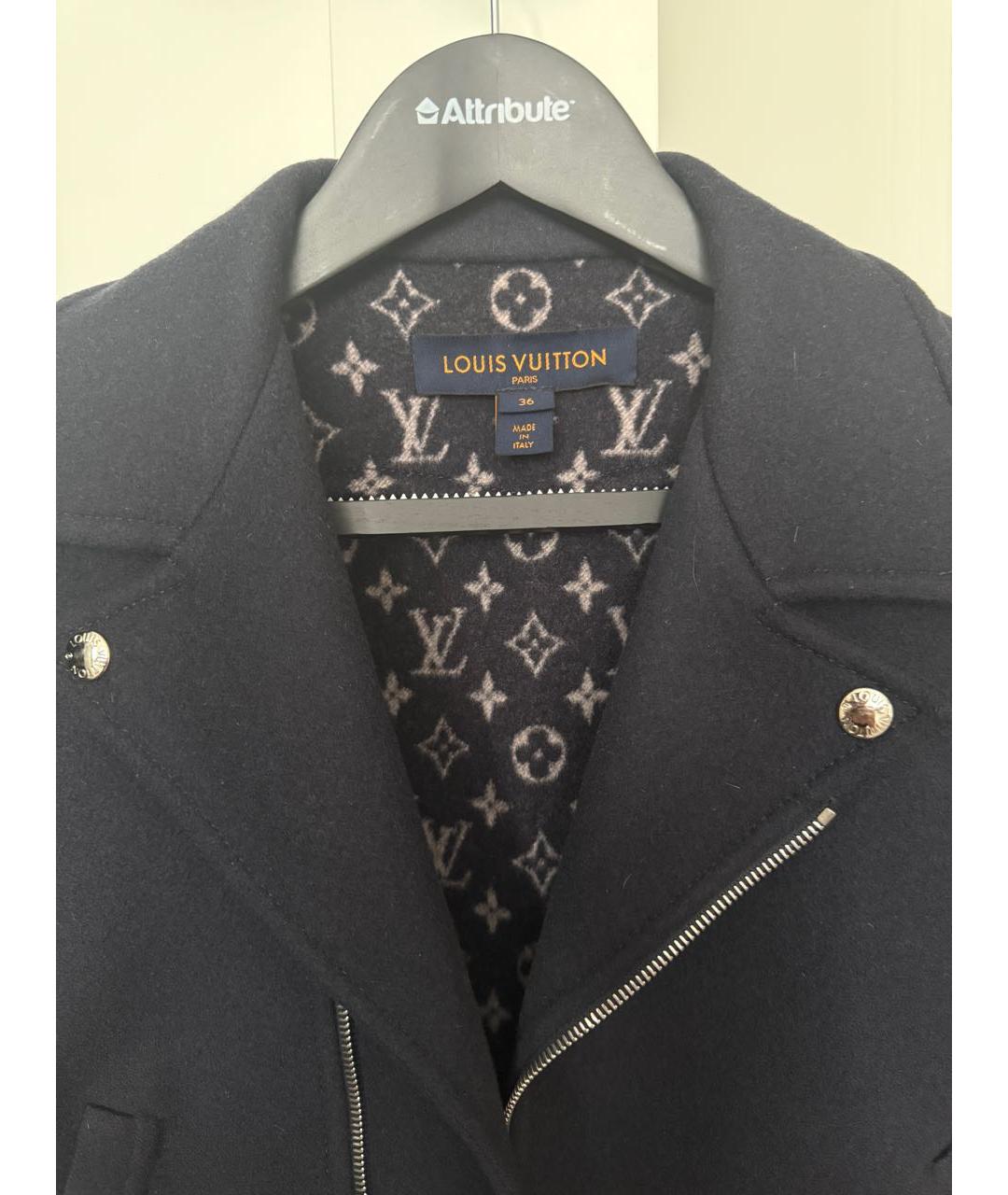 LOUIS VUITTON Темно-синяя кашемировая куртка, фото 4