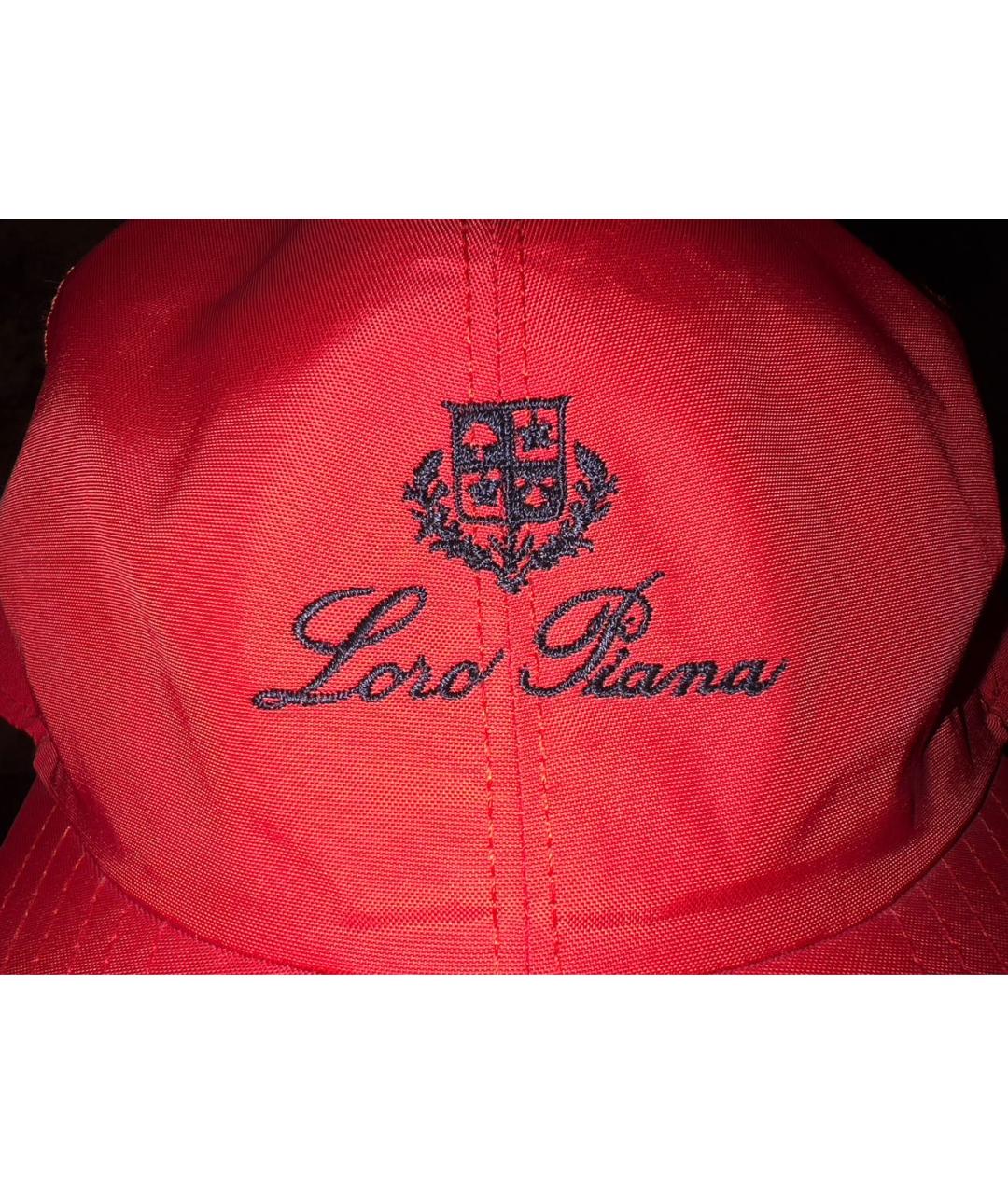 LORO PIANA Красная кепка/бейсболка, фото 3