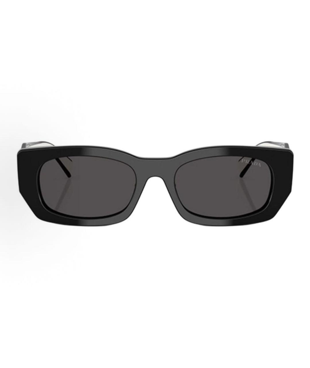 PRADA Черные пластиковые солнцезащитные очки, фото 2