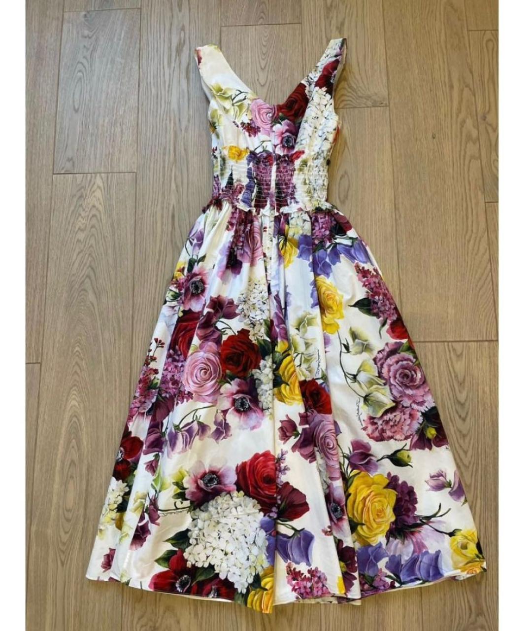 DOLCE&GABBANA Мульти хлопковый сарафан, фото 3