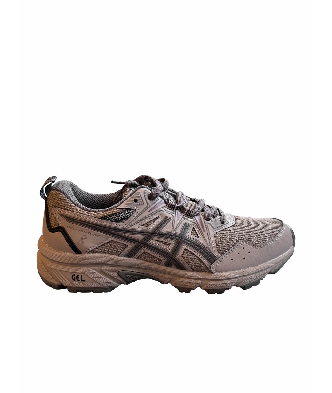 ASICS Бежевые текстильные кроссовки, фото 1