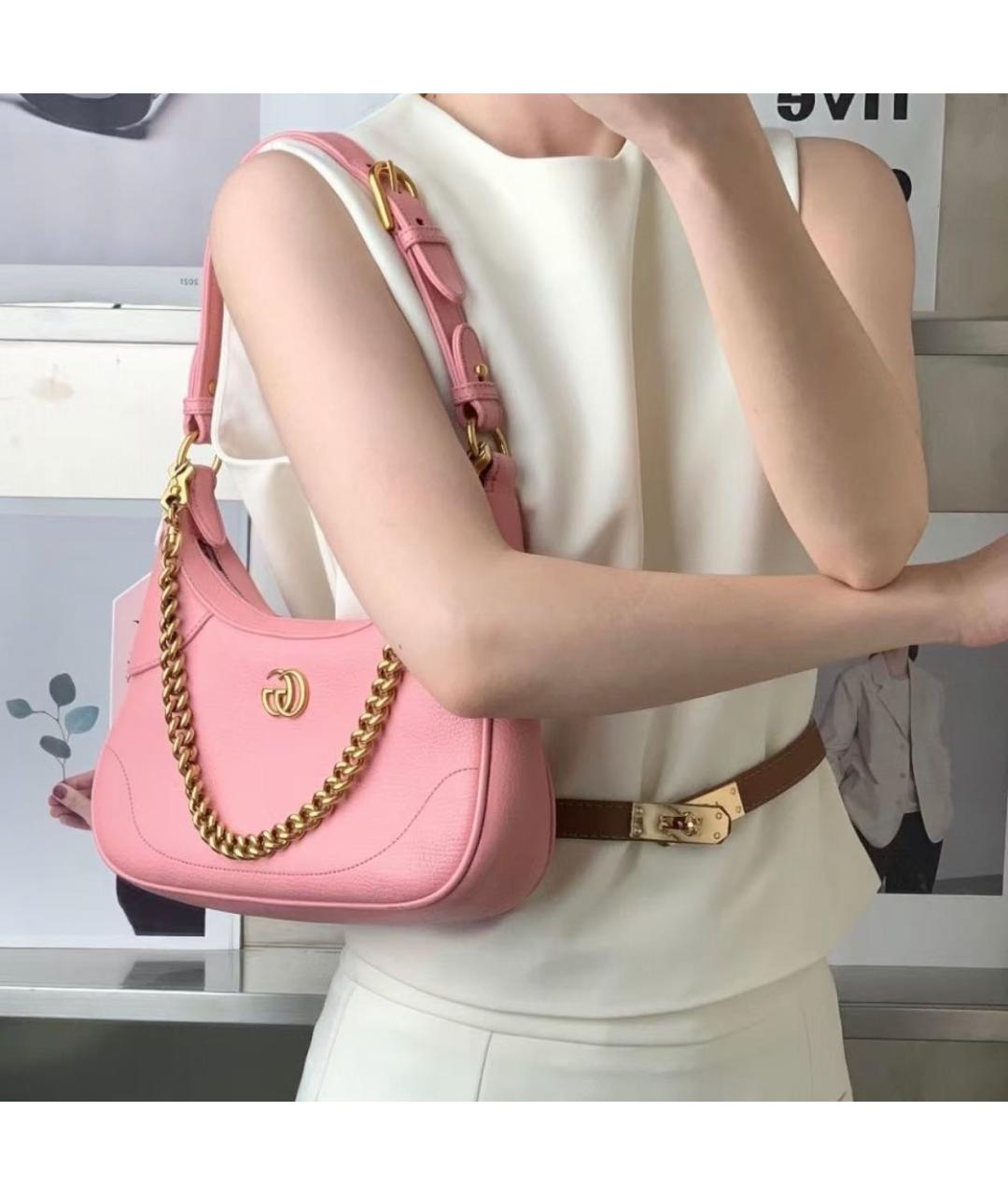 GUCCI Розовая сумка с короткими ручками, фото 4