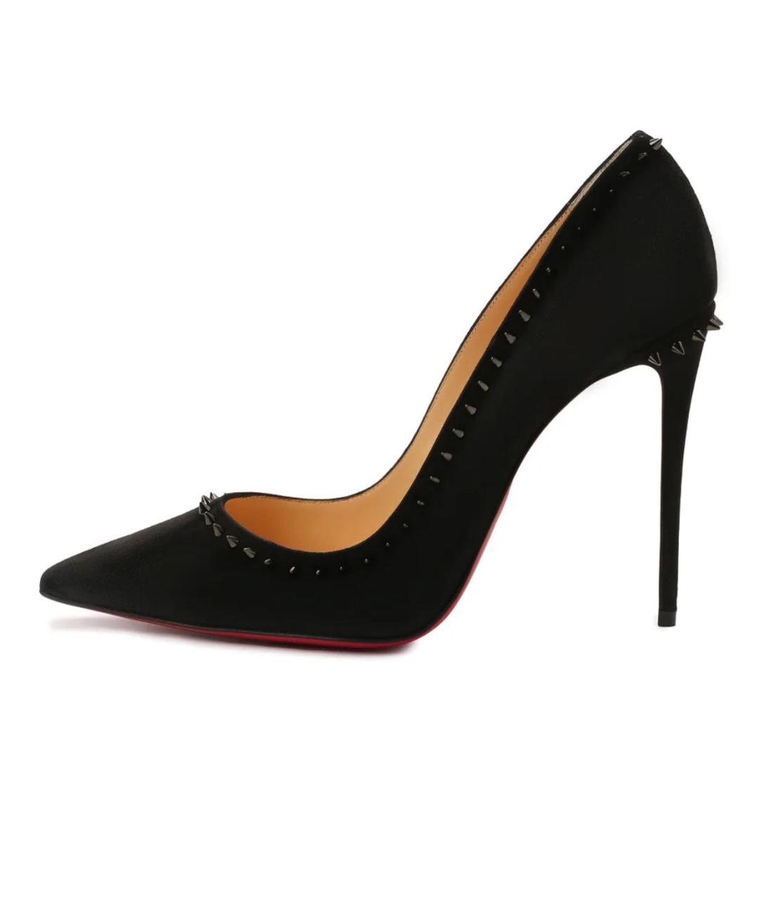 CHRISTIAN LOUBOUTIN Черные замшевые туфли, фото 9