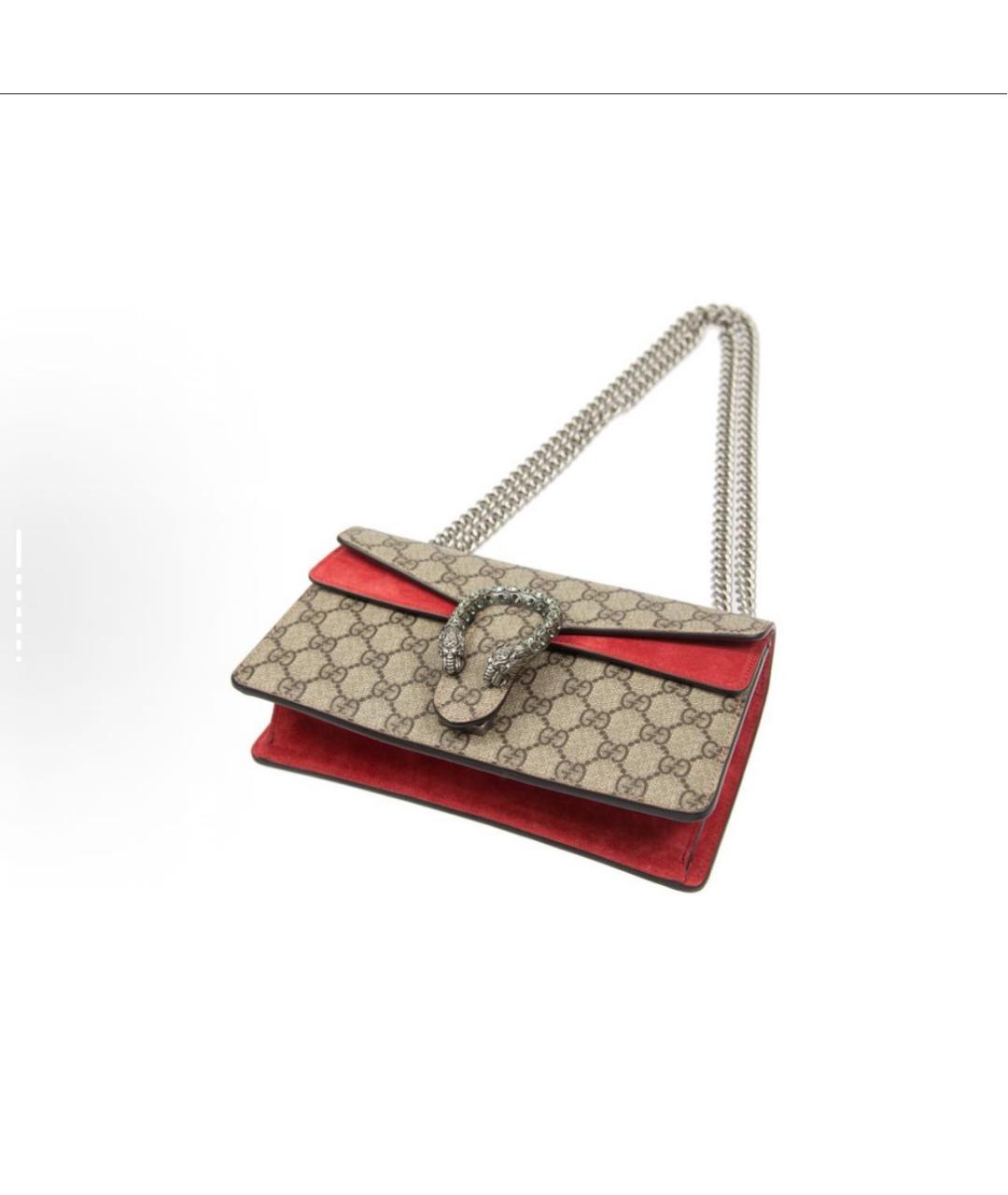 GUCCI Красная сумка через плечо, фото 4