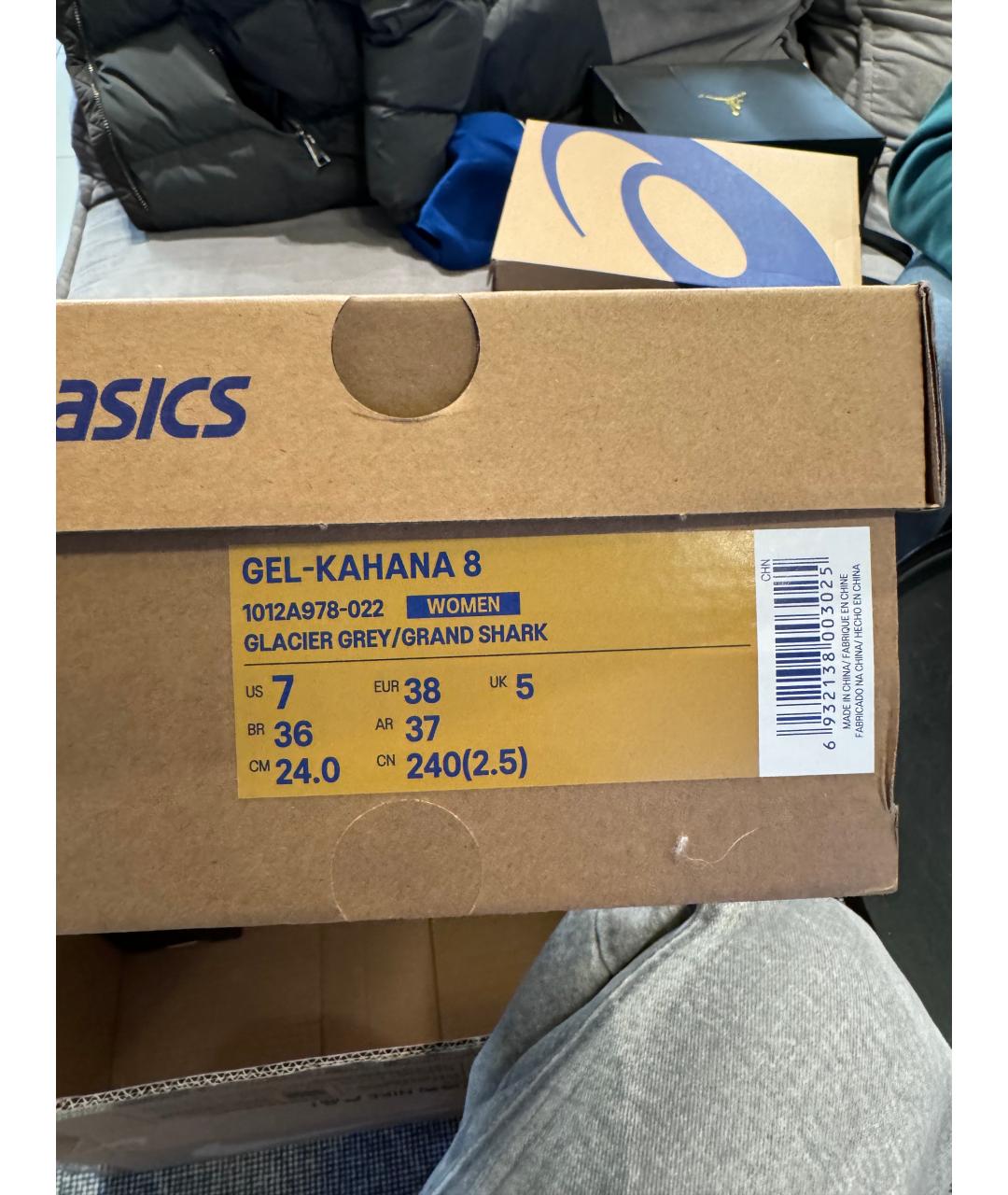ASICS Белые текстильные кроссовки, фото 9