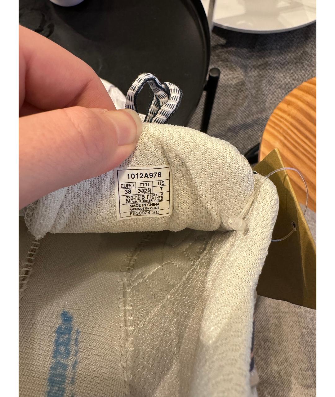 ASICS Белые текстильные кроссовки, фото 8