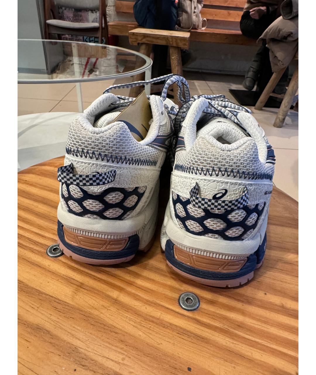 ASICS Белые текстильные кроссовки, фото 4