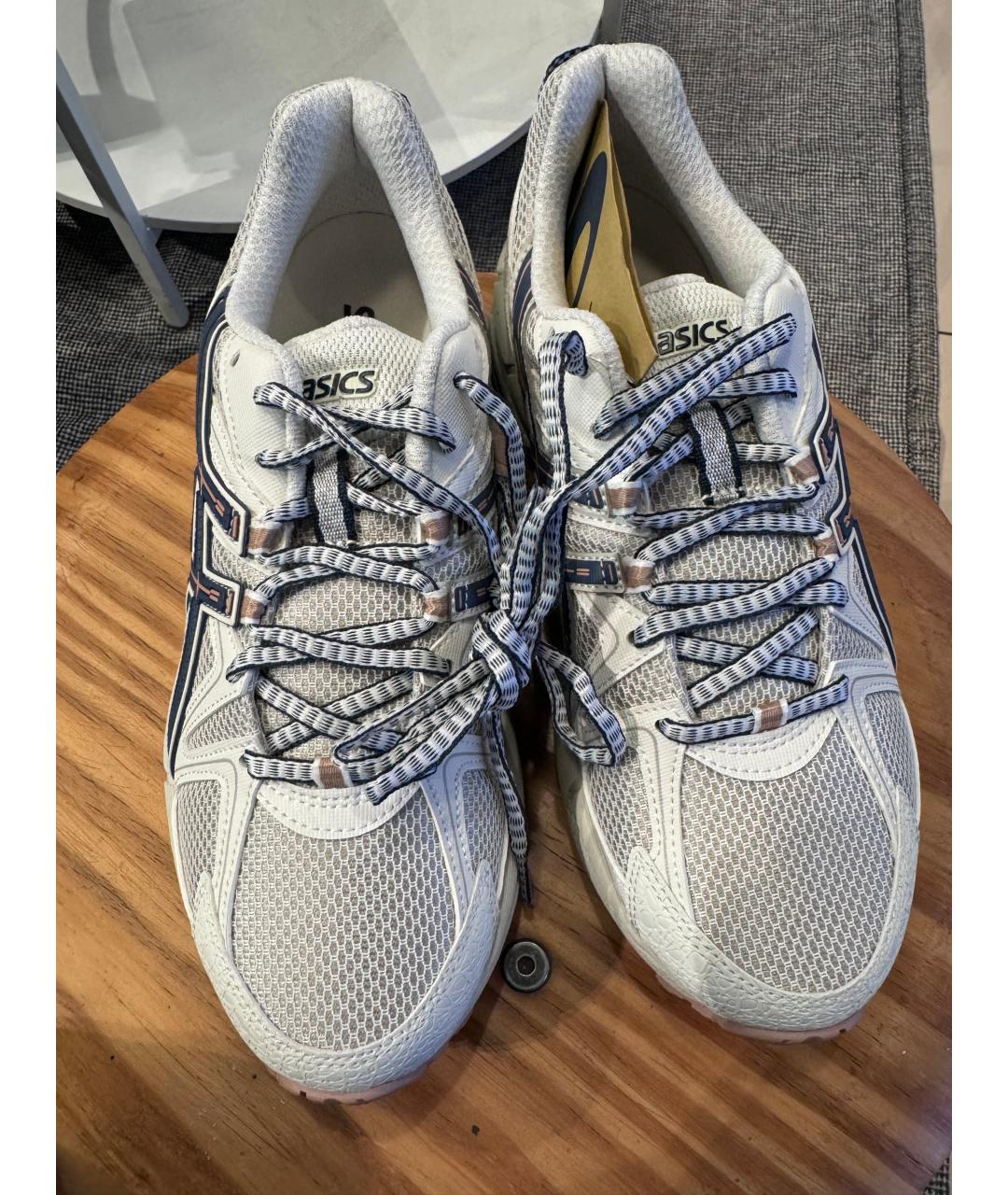 ASICS Белые текстильные кроссовки, фото 7