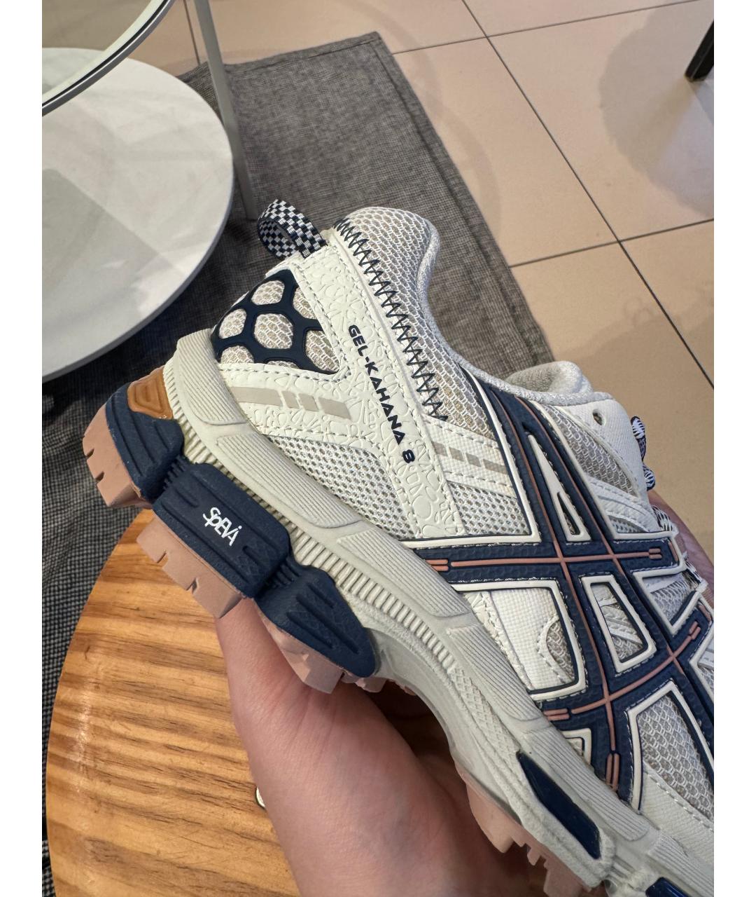 ASICS Белые текстильные кроссовки, фото 8