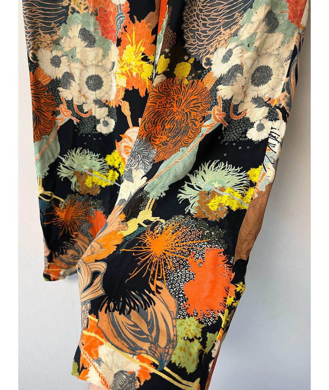 DRIES VAN NOTEN Мульти вискозные прямые брюки, фото 6