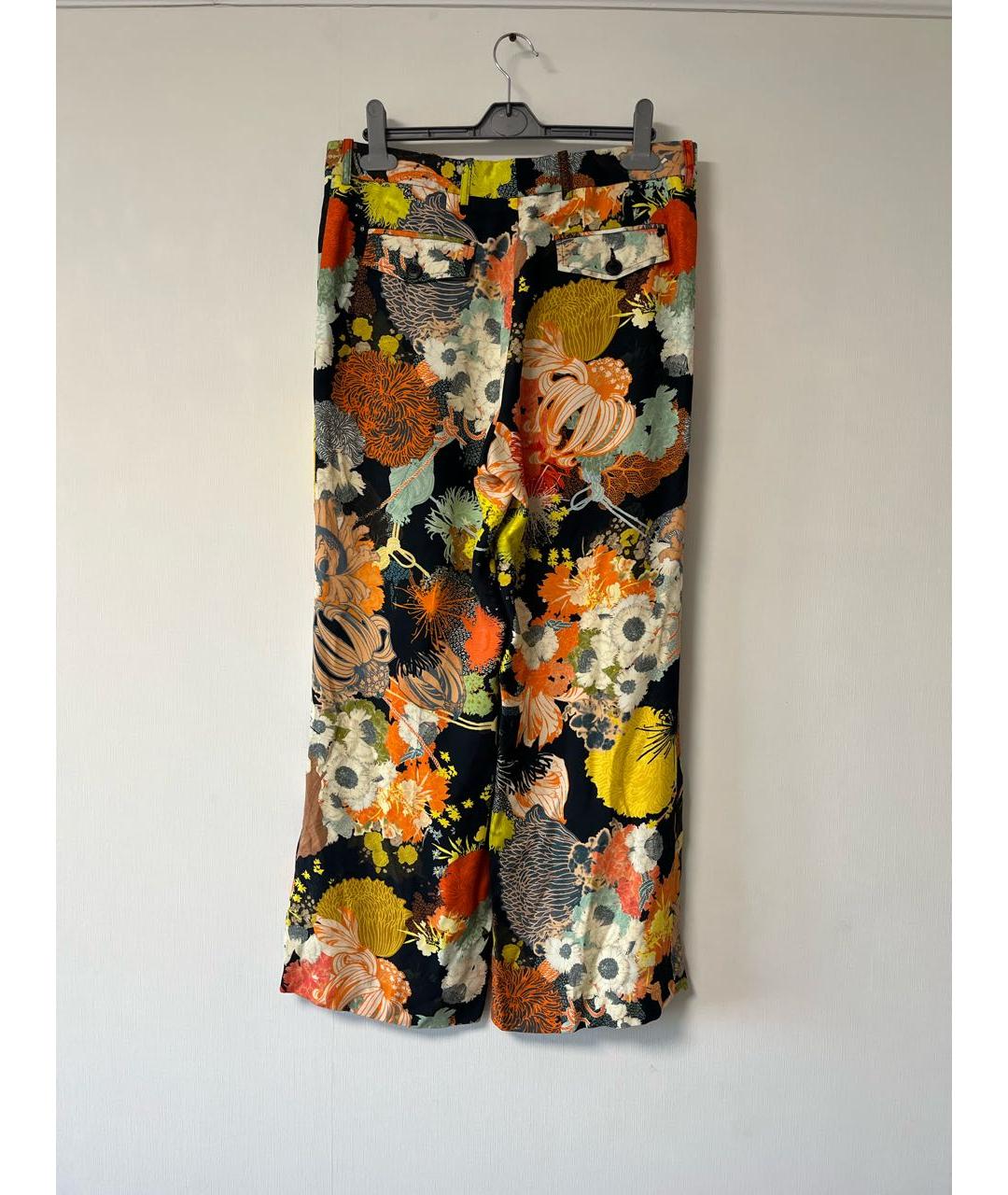 DRIES VAN NOTEN Мульти вискозные прямые брюки, фото 3
