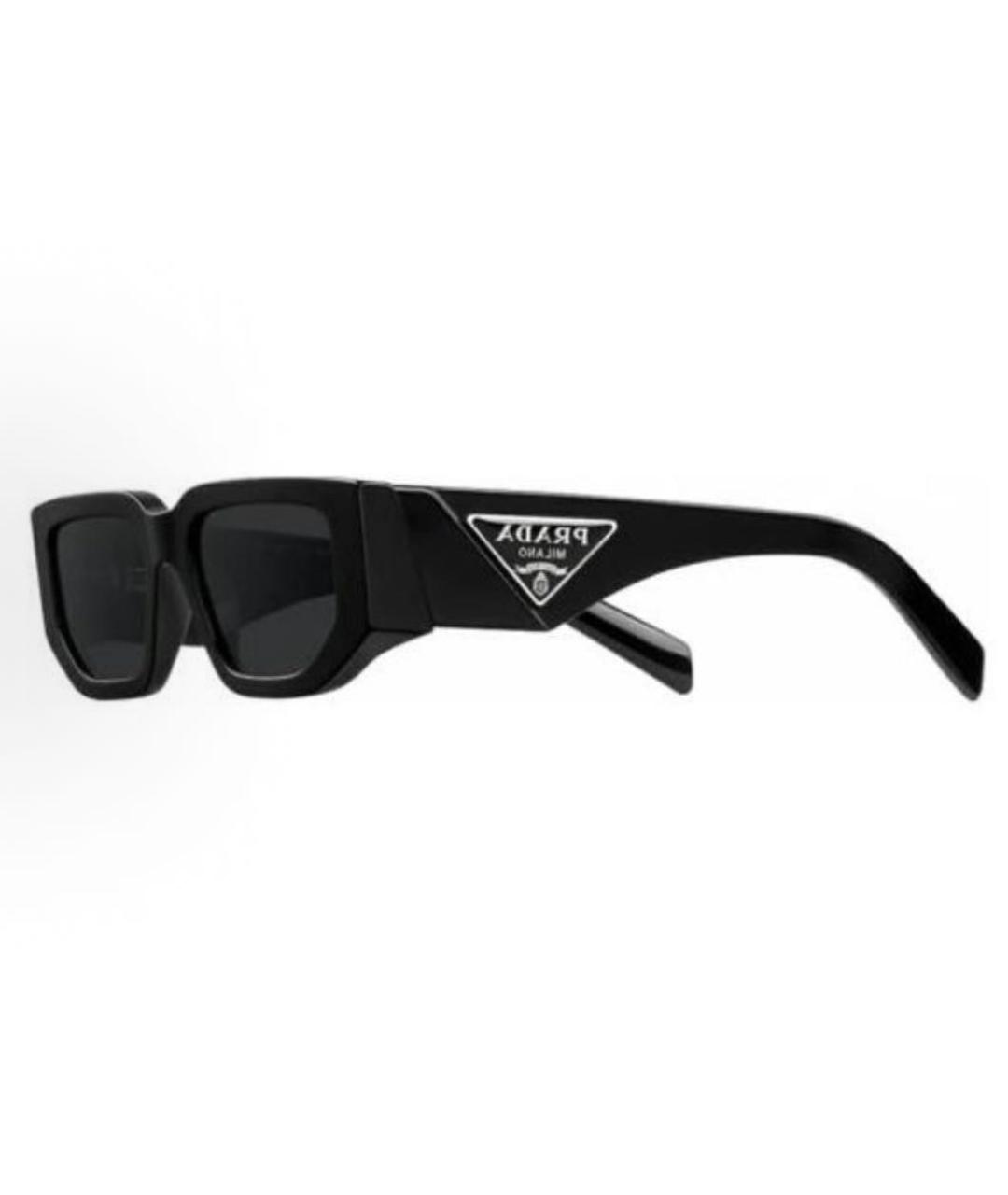 PRADA Черные пластиковые солнцезащитные очки, фото 4