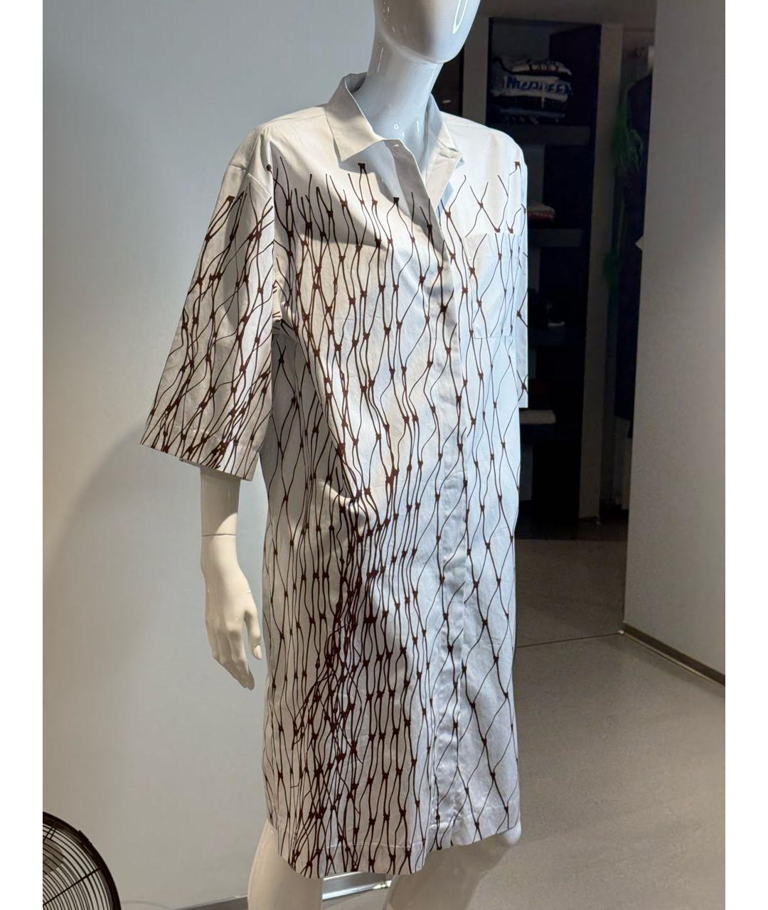 DRIES VAN NOTEN Белое хлопковое повседневное платье, фото 3