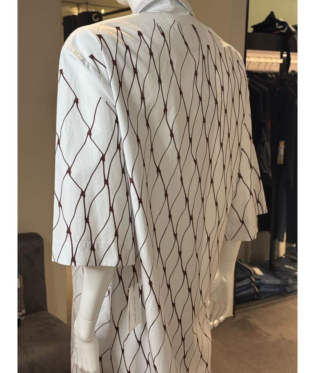 DRIES VAN NOTEN Белое хлопковое повседневное платье, фото 4