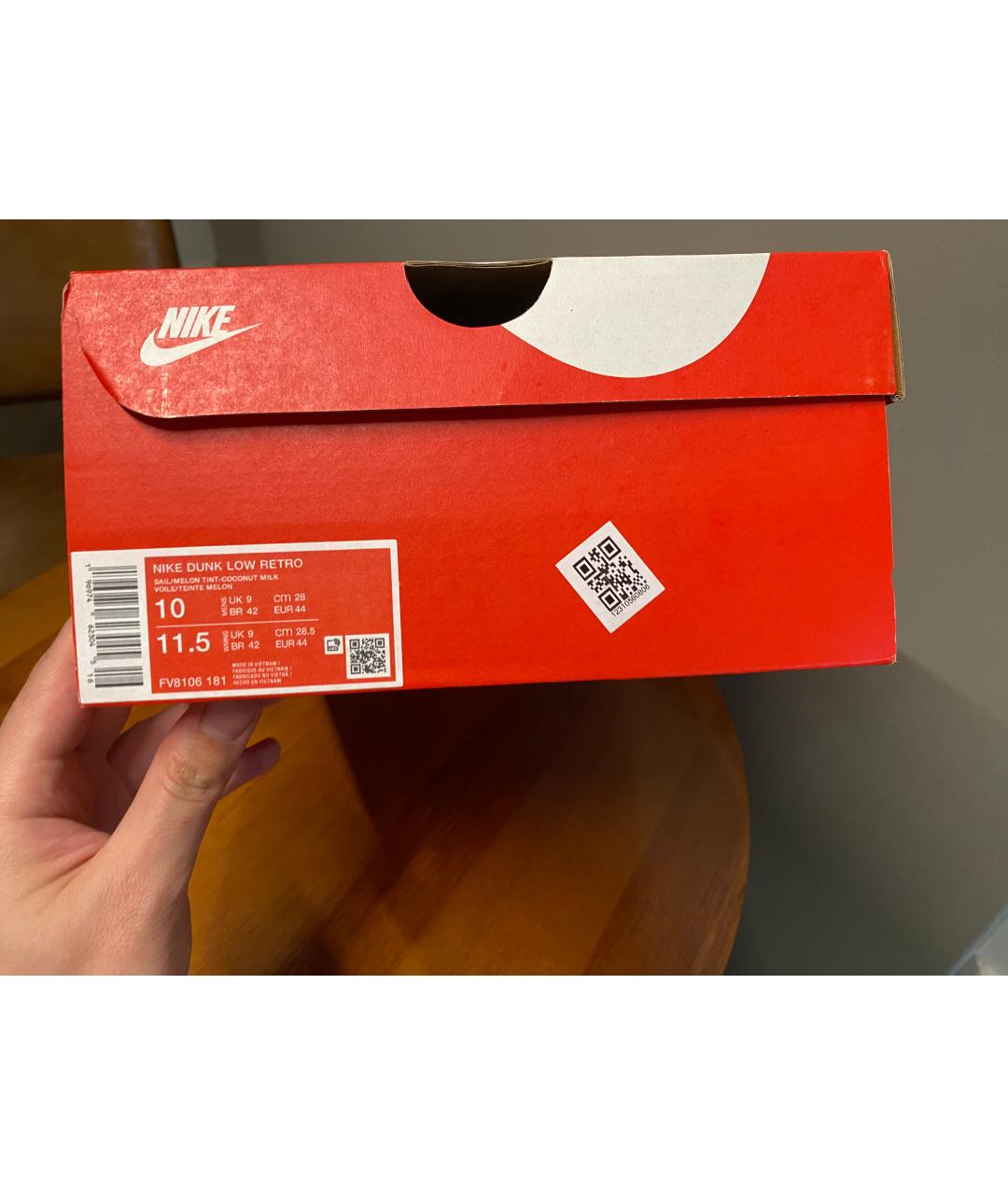 NIKE Фиолетовые кожаные низкие кроссовки / кеды, фото 9