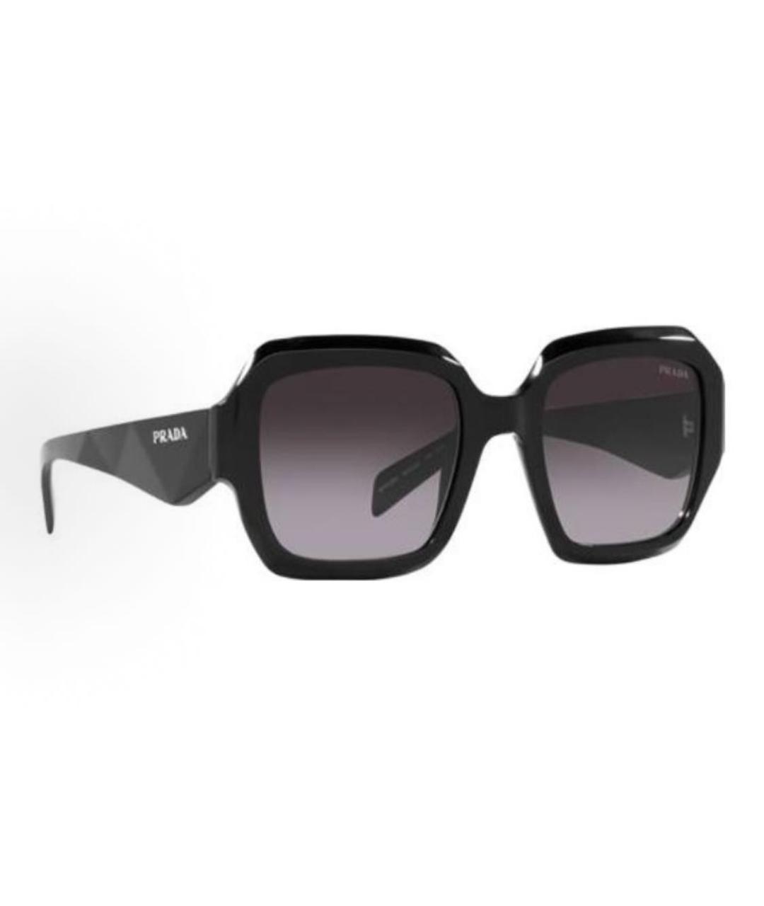 PRADA Черные пластиковые солнцезащитные очки, фото 4