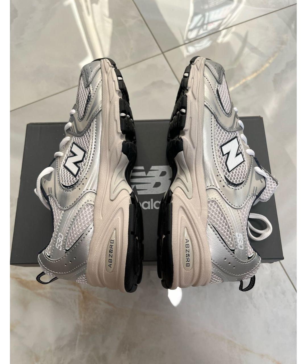 NEW BALANCE Серебряные кроссовки, фото 2
