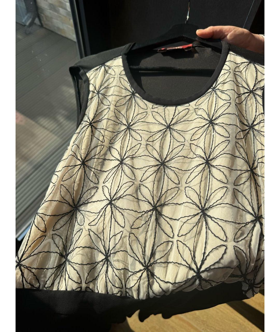 MAX MARA STUDIO Черное вискозное повседневное платье, фото 5