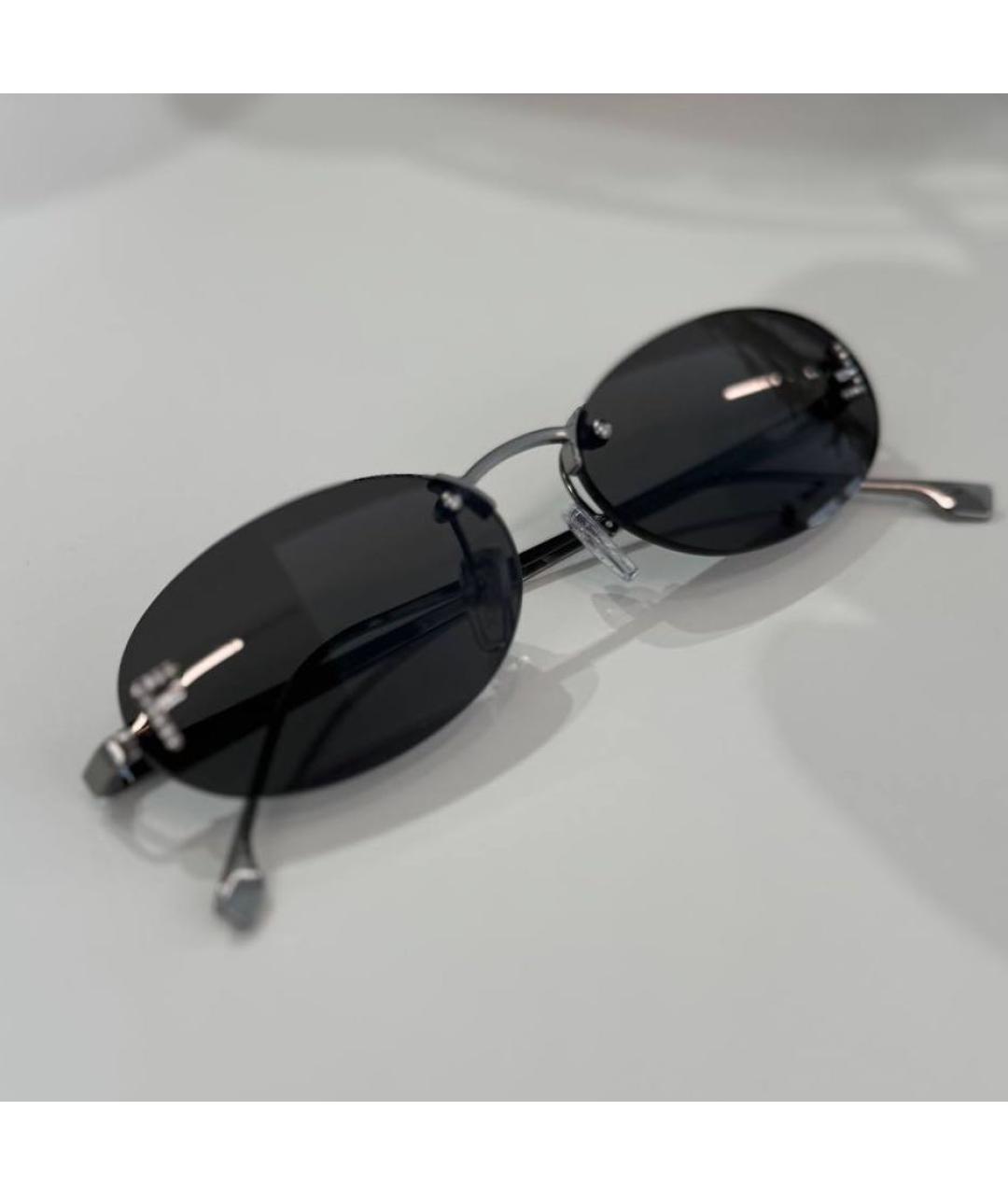 FENDI Серые металлические солнцезащитные очки, фото 2