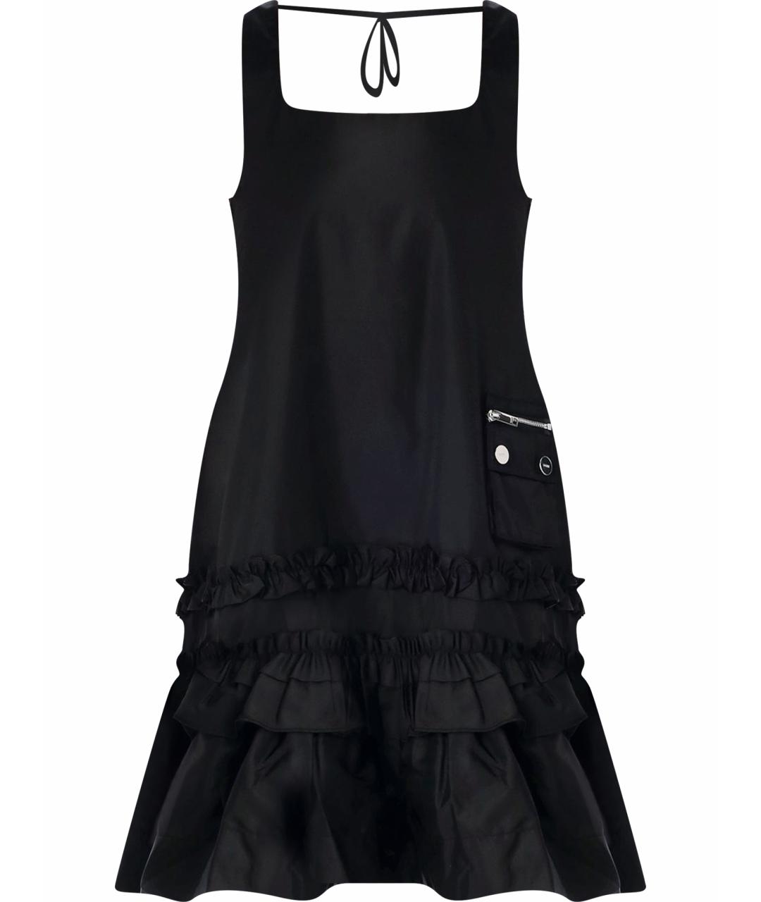 GANNI Черное полиамидовое повседневное платье, фото 1