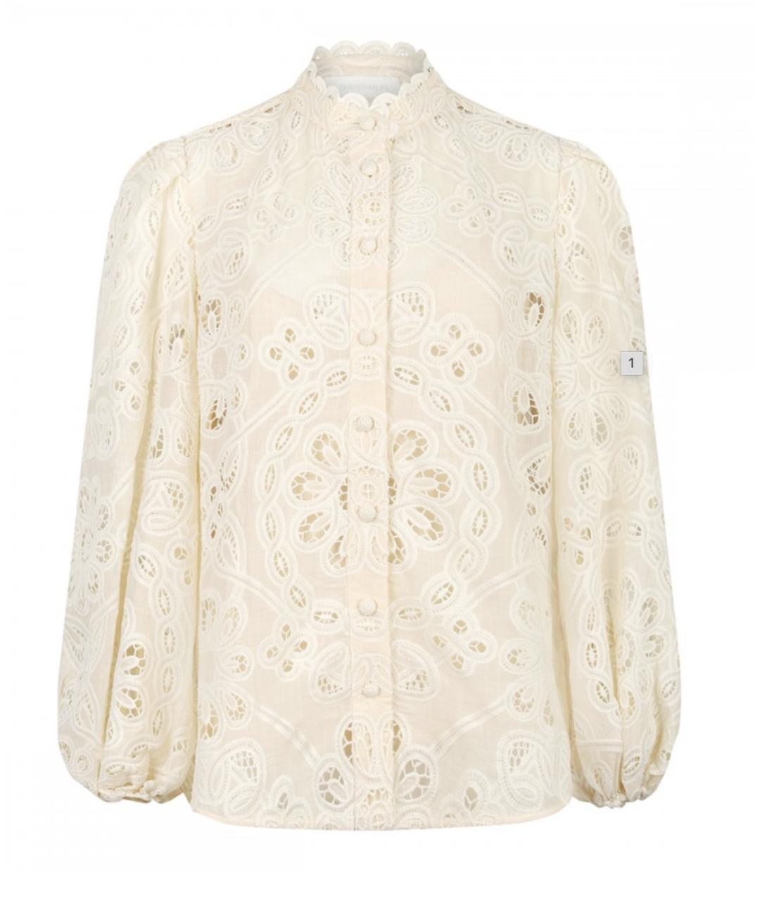 ZIMMERMANN Белая рубашка, фото 1