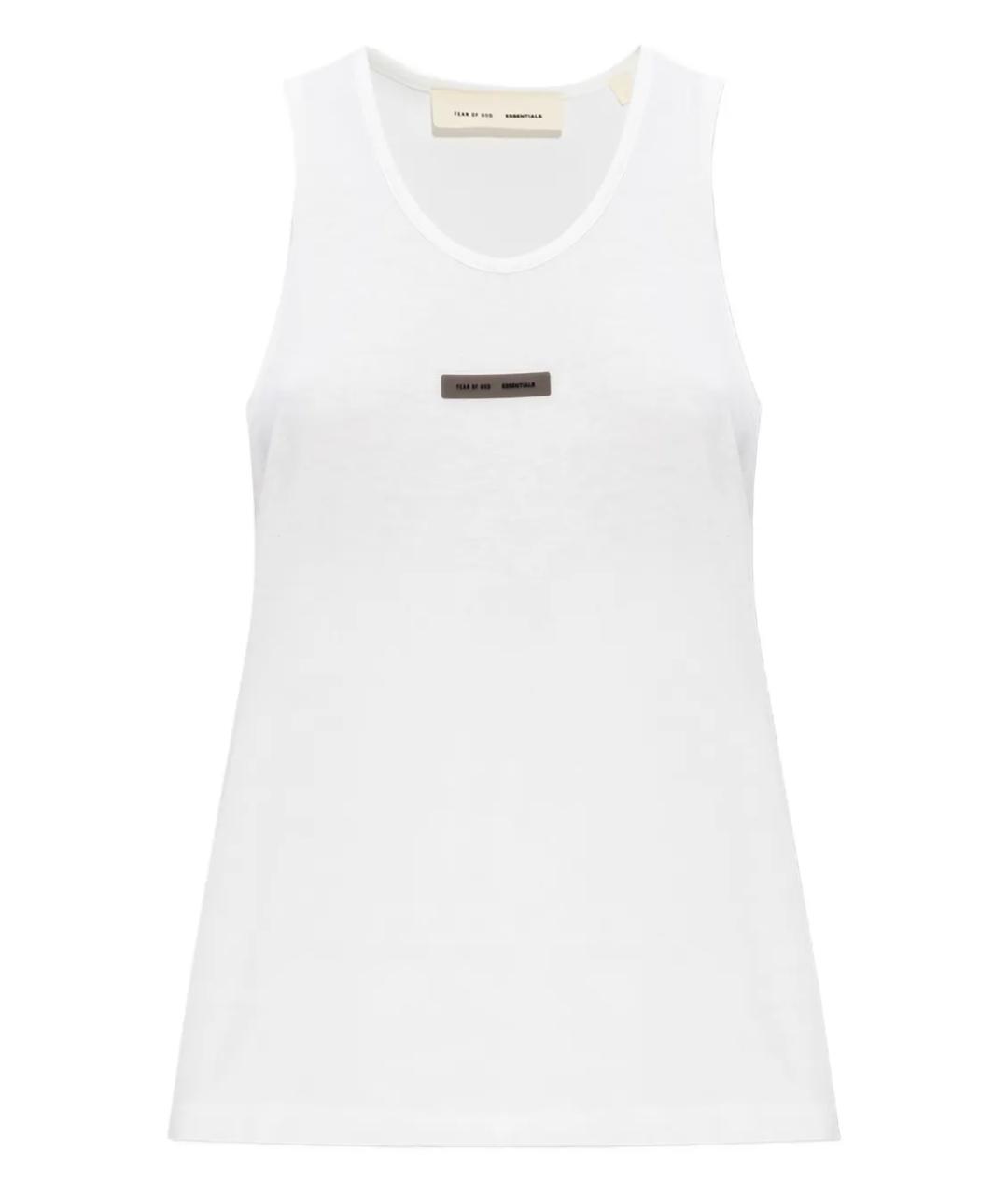 FEAR OF GOD ESSENTIALS Белая хлопковая майка, фото 1