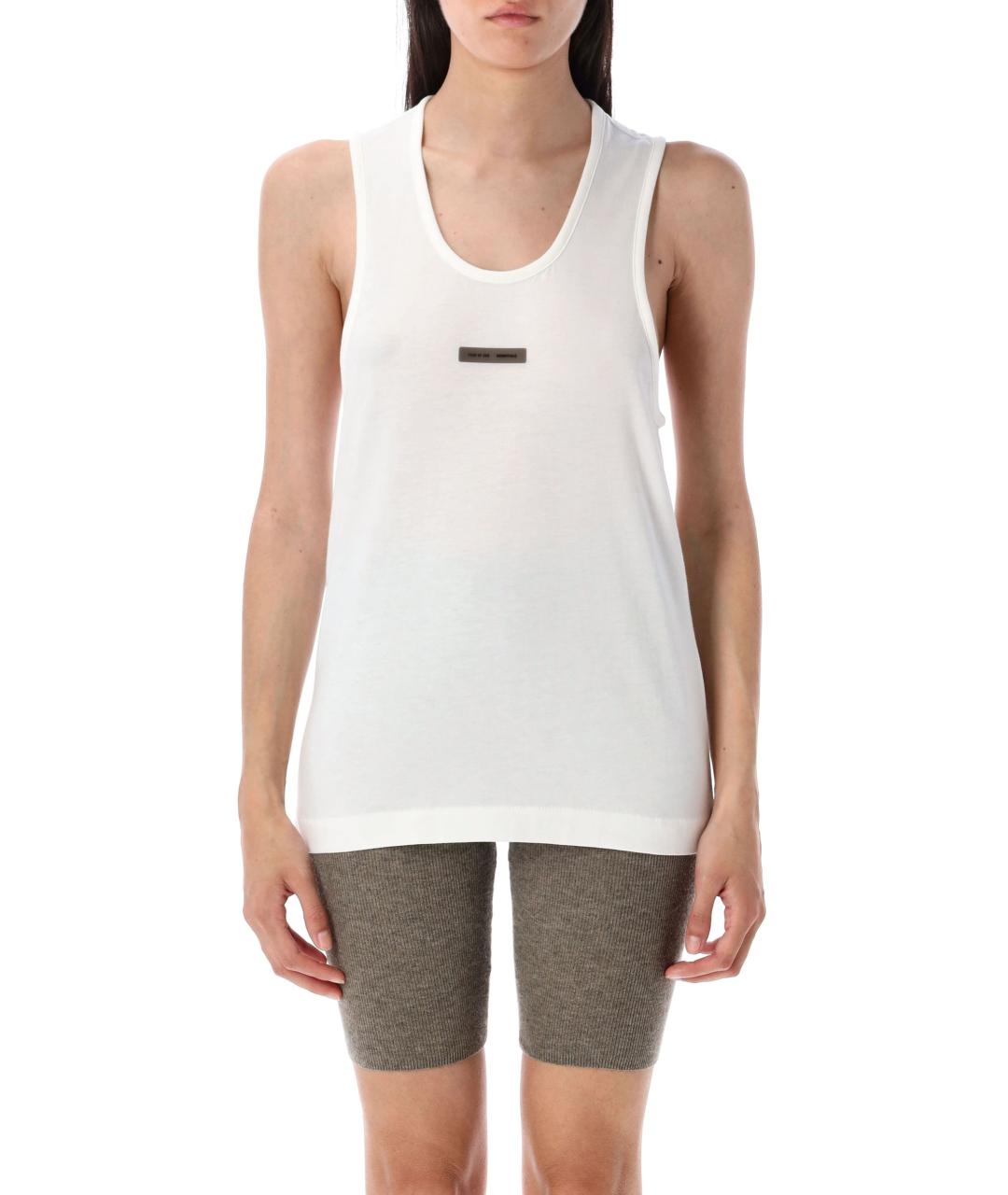 FEAR OF GOD ESSENTIALS Белая хлопковая майка, фото 4