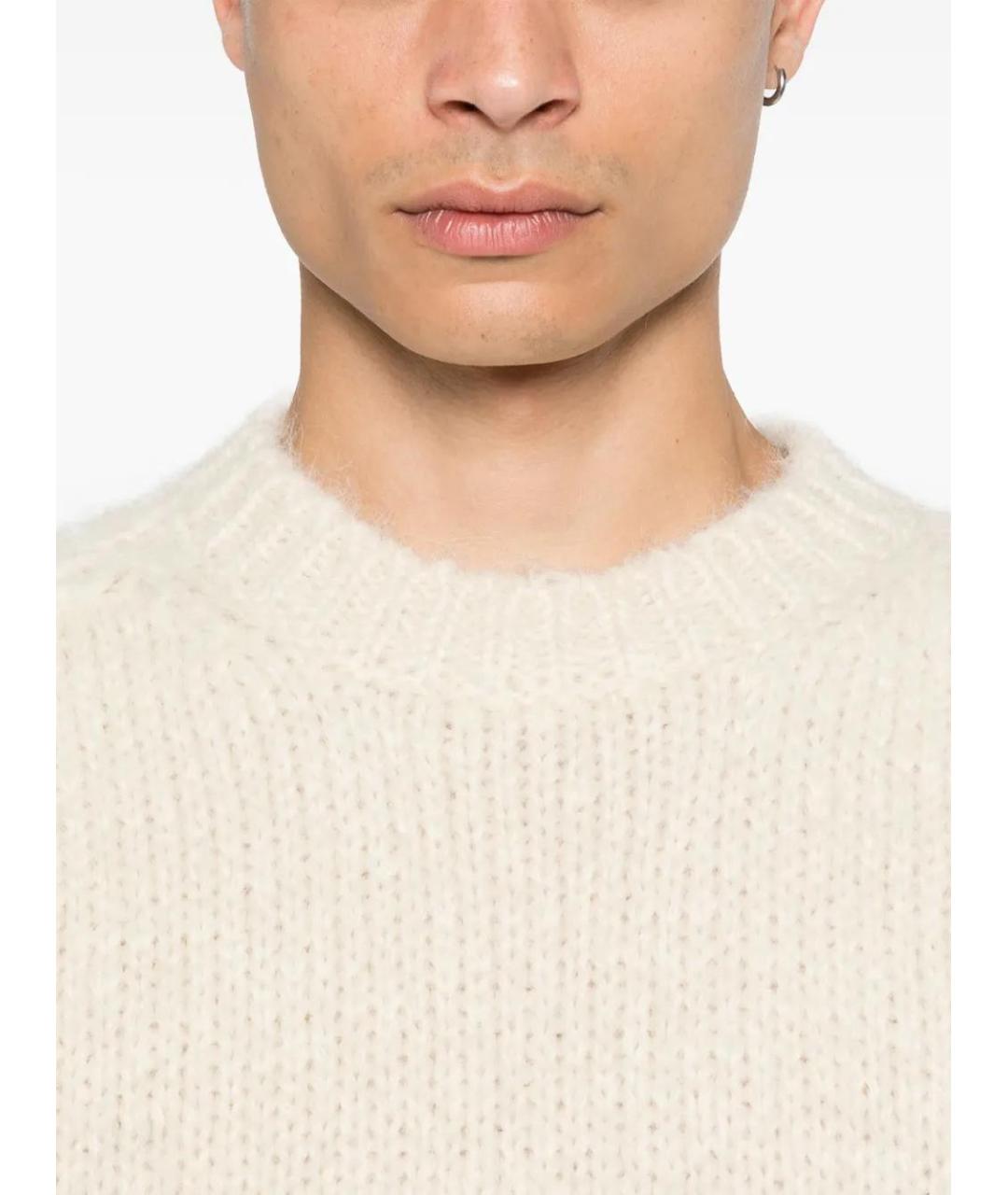 JIL SANDER Белый шерстяной джемпер / свитер, фото 5