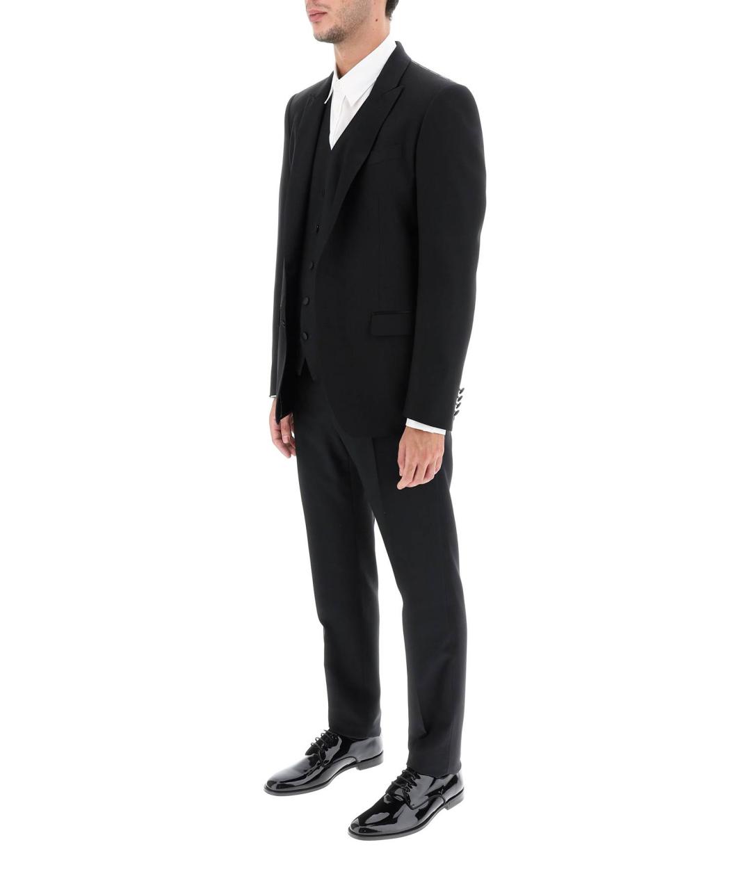 DOLCE&GABBANA Черный классический костюм, фото 4