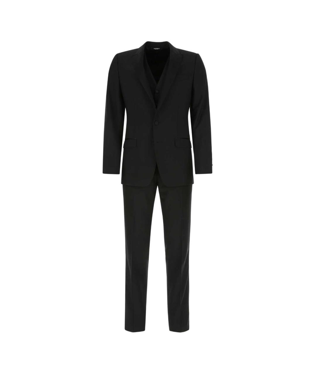 DOLCE&GABBANA Черный классический костюм, фото 1