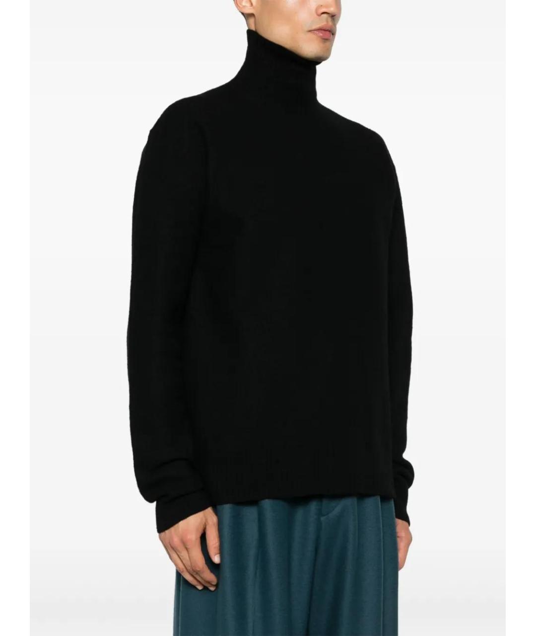 JIL SANDER Черный шерстяной джемпер / свитер, фото 3