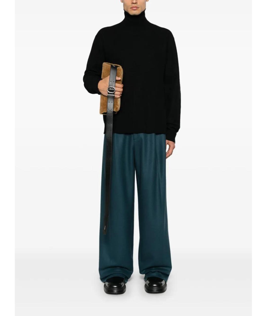 JIL SANDER Черный шерстяной джемпер / свитер, фото 2
