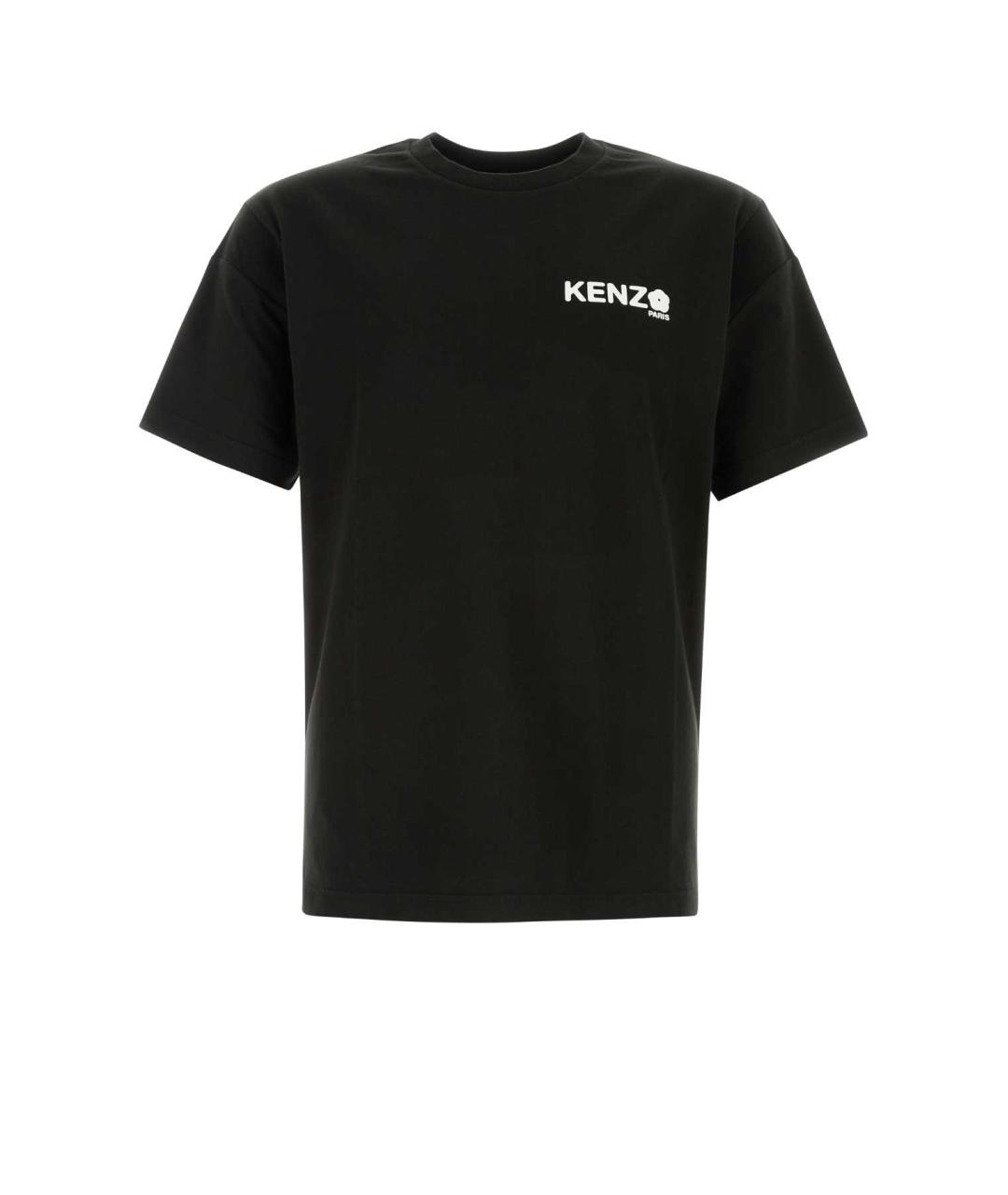 KENZO Черная хлопковая футболка, фото 1