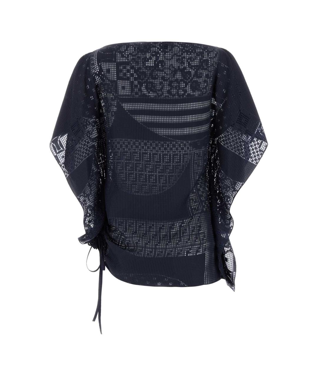 FENDI Темно-синяя вискозная рубашка, фото 2