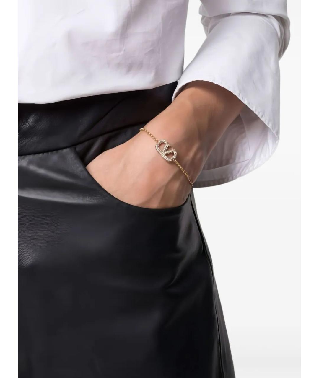 VALENTINO Золотой латунный браслет, фото 2