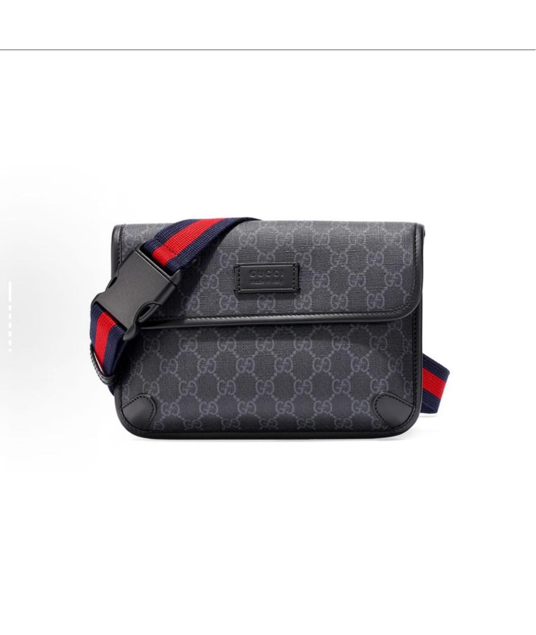 GUCCI Черная поясная сумка, фото 6