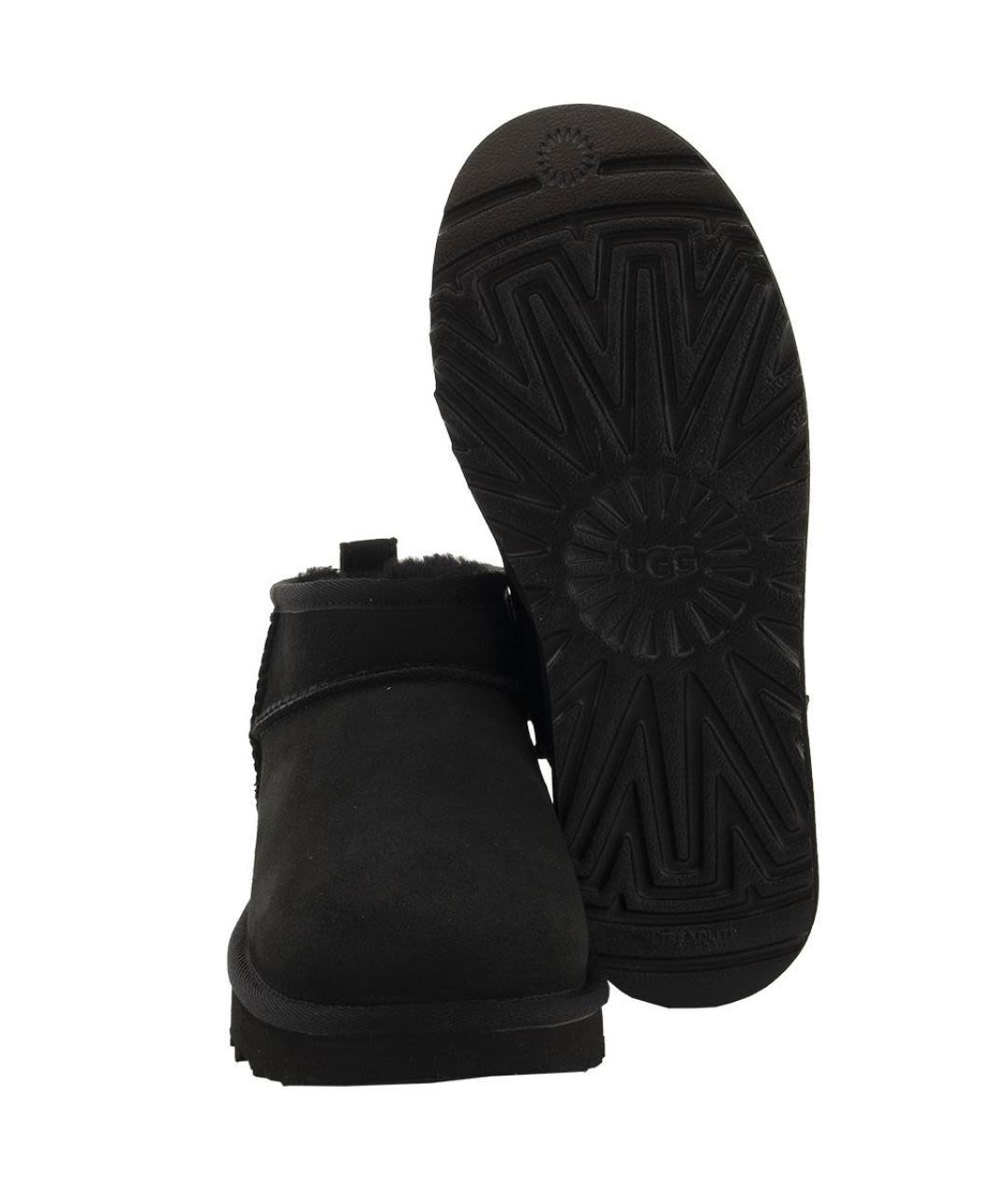 UGG AUSTRALIA Черные замшевые ботинки, фото 5