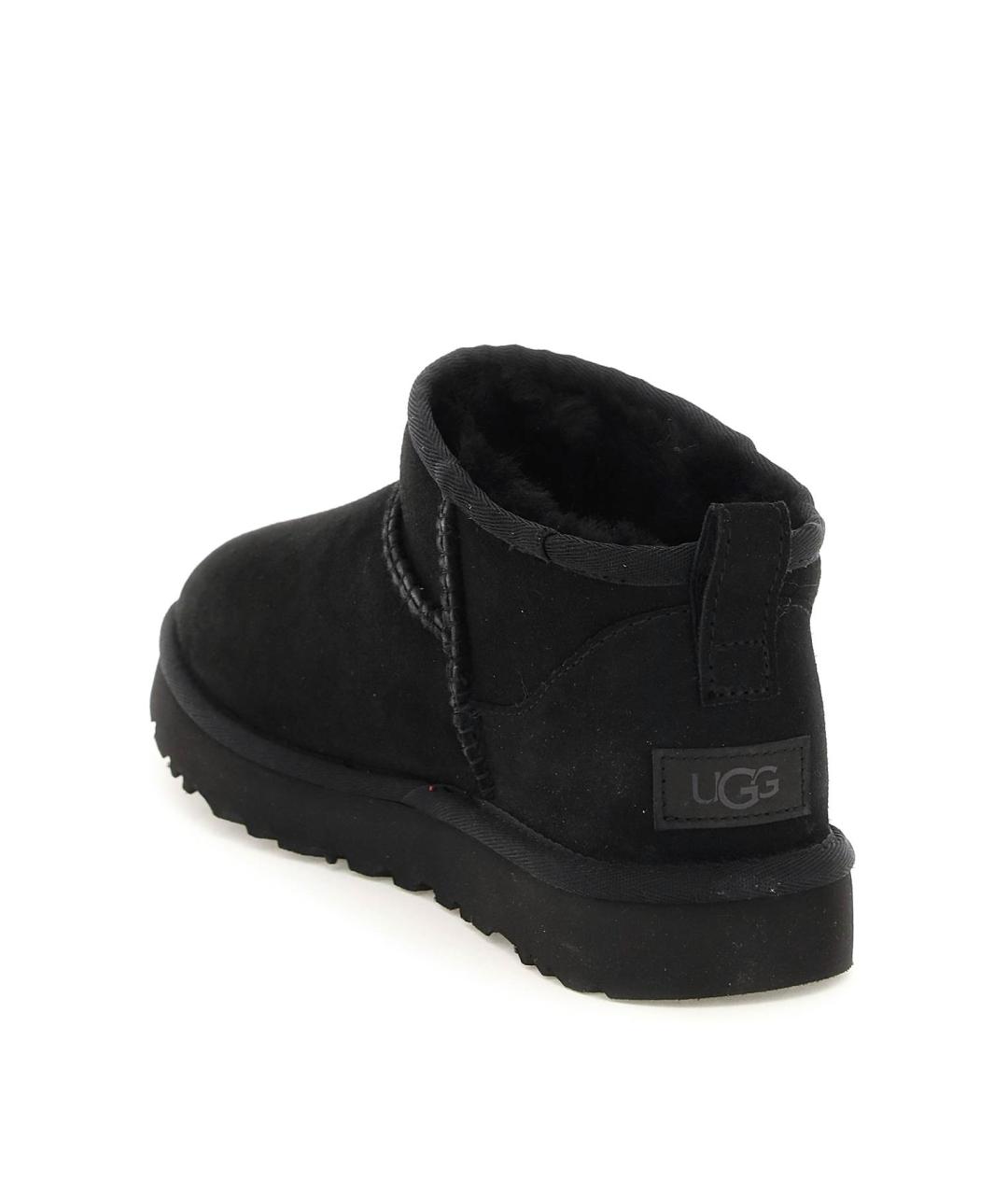 UGG AUSTRALIA Черные замшевые ботинки, фото 4