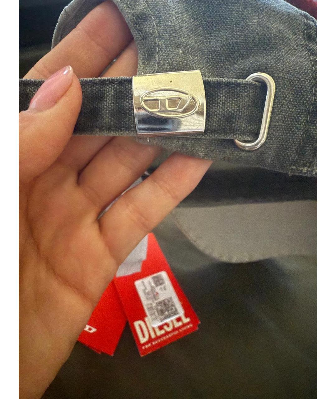 DIESEL Серая хлопковая кепка/бейсболка, фото 8