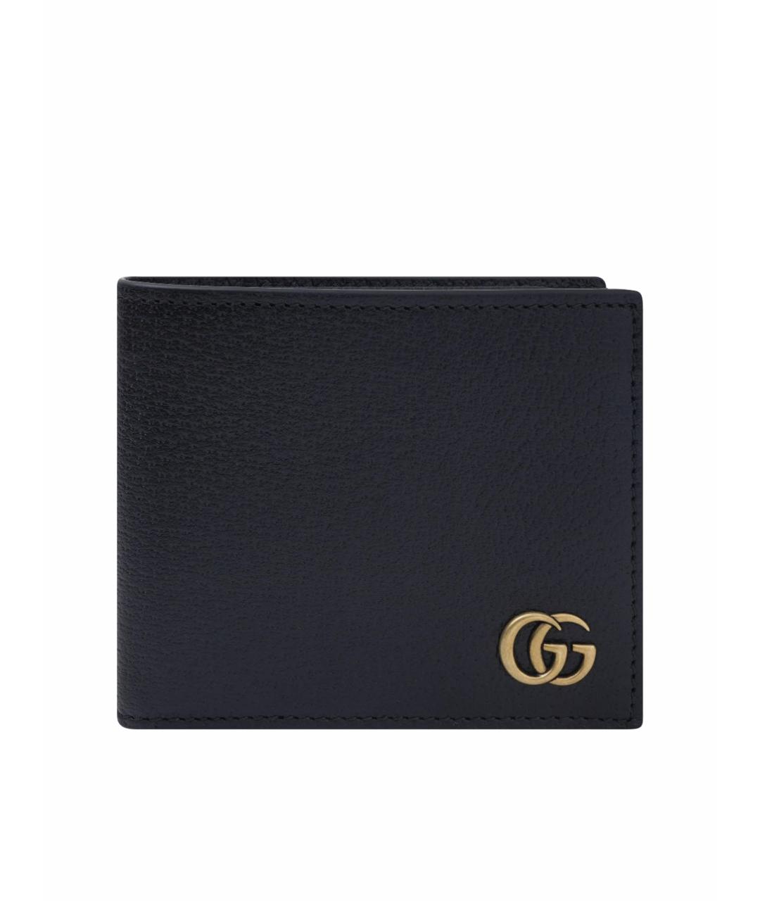 GUCCI Черный кожаный кошелек, фото 1