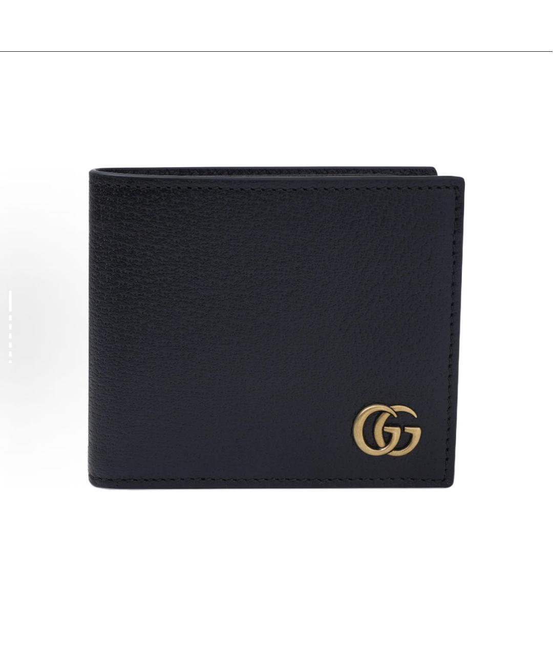 GUCCI Черный кожаный кошелек, фото 5