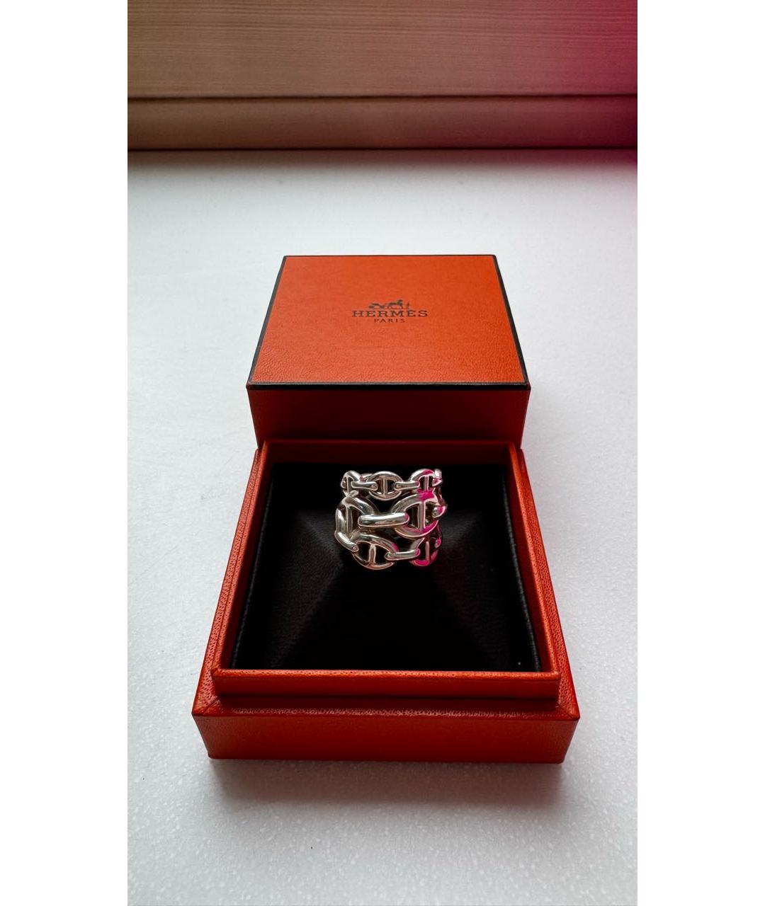 HERMES Серебряное серебряное кольцо, фото 2