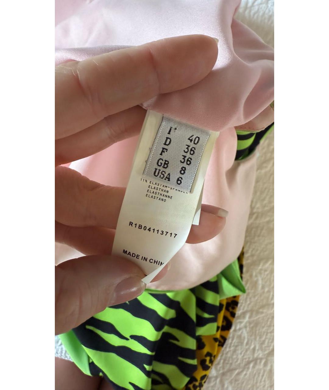 MOSCHINO Мульти полиэстеровое повседневное платье, фото 4