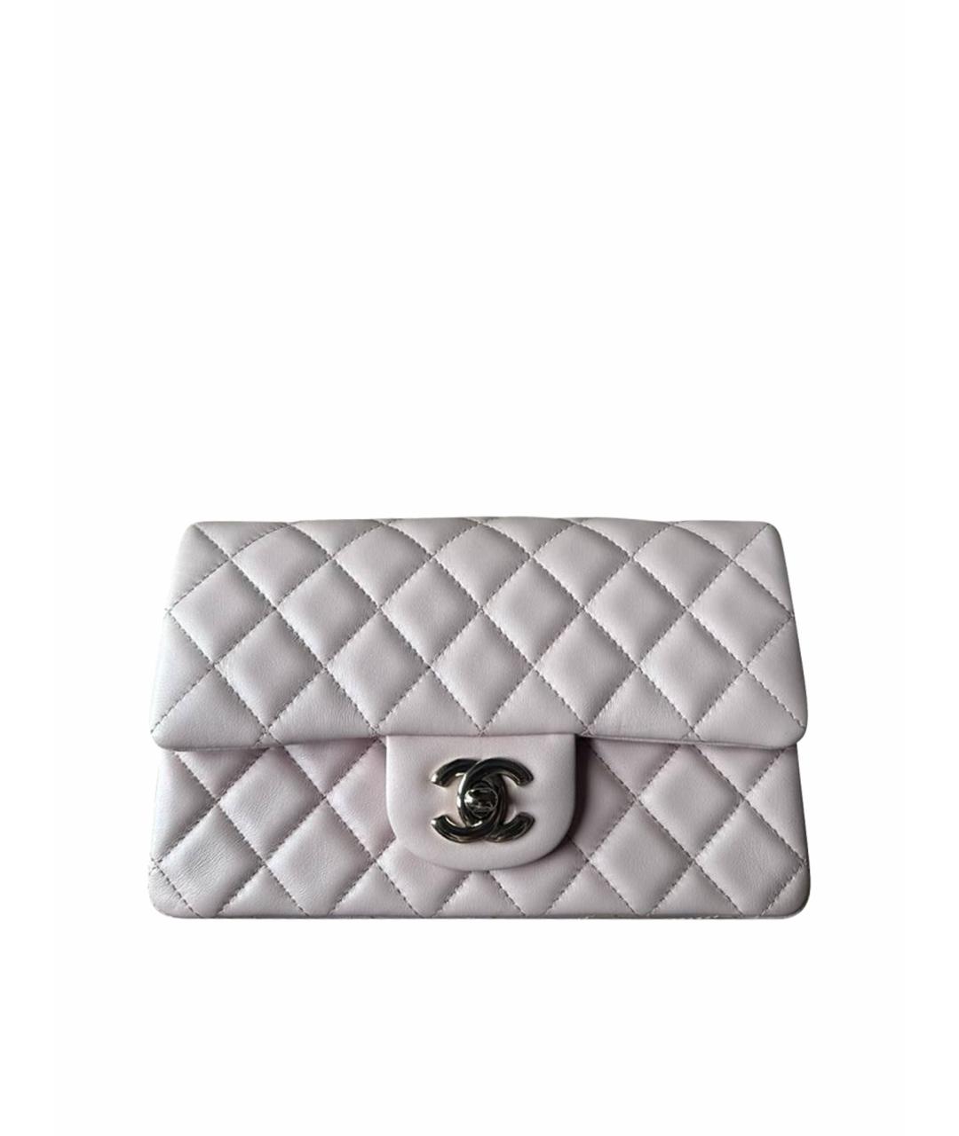 CHANEL Розовая кожаная сумка через плечо, фото 1