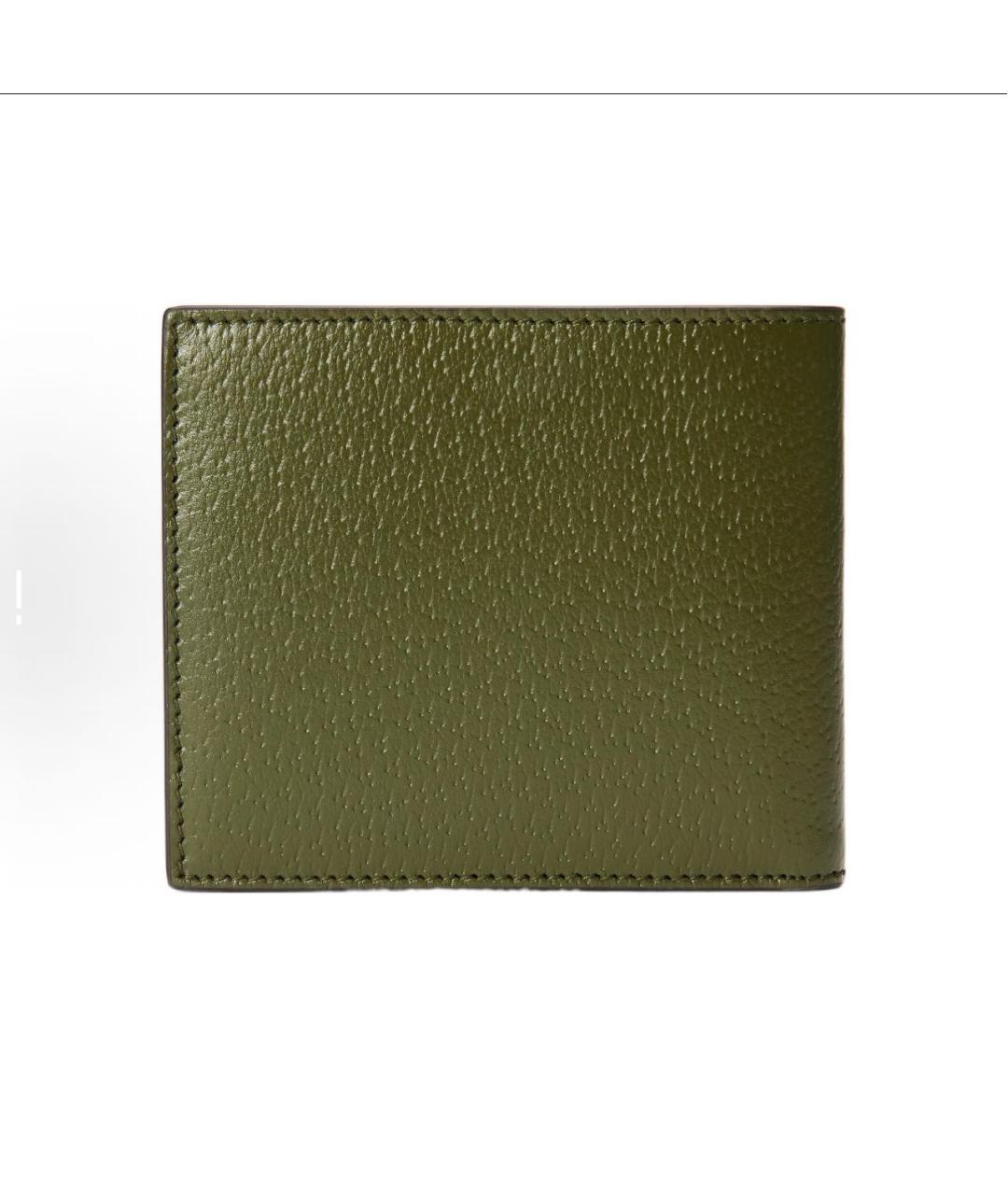 GUCCI Зеленый кожаный кошелек, фото 3